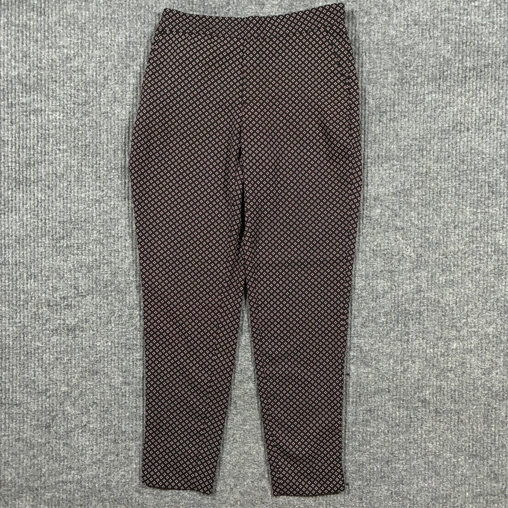 Banana Republic Hayden Pantsโ Womens Size 0 Geometric Print Casual Mid Rise